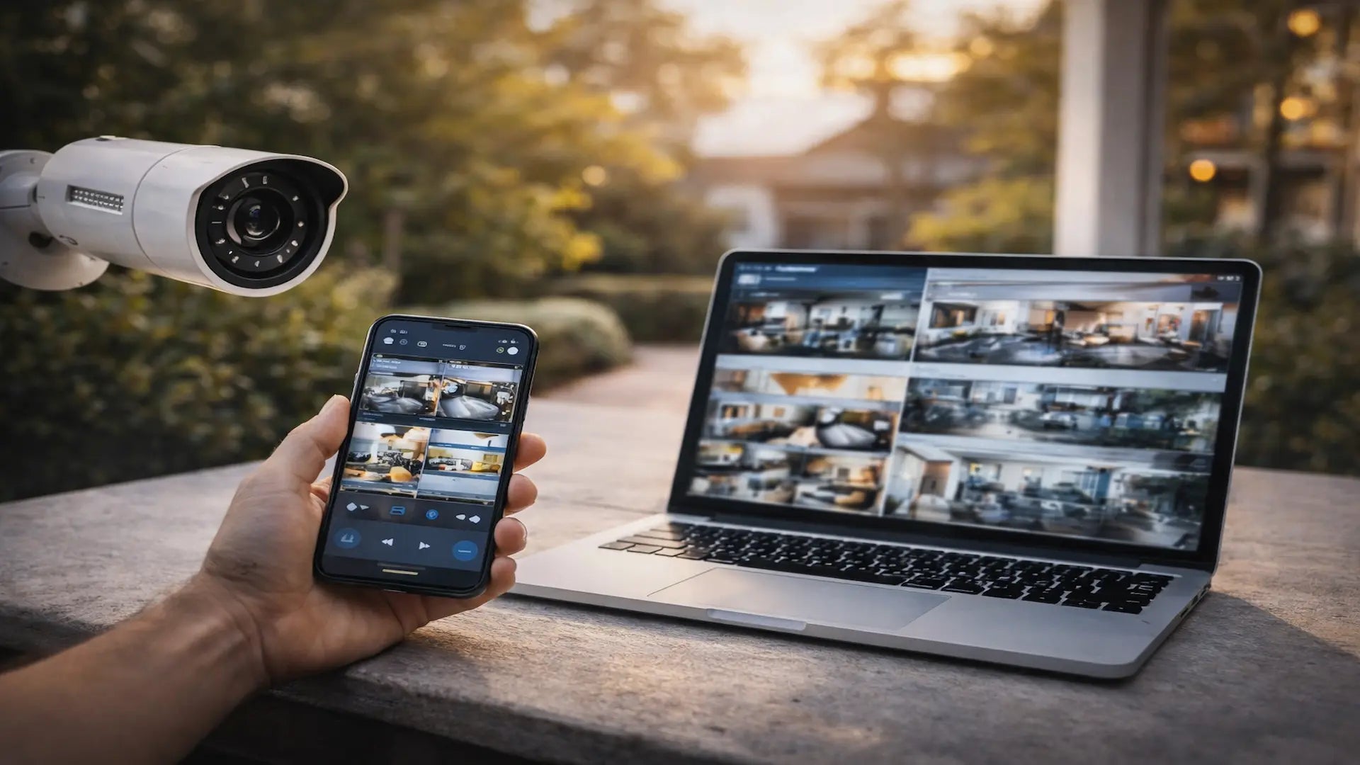 מערכת NVR לצילום אבטחה עם צפייה במצלמות דרך טלפון ומחשב בזמן אמת