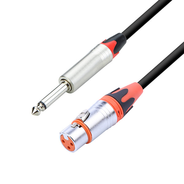 כבל XLR נקבה לPL מונו באורך 2מ’ דגם תוצרת ABC CABLS