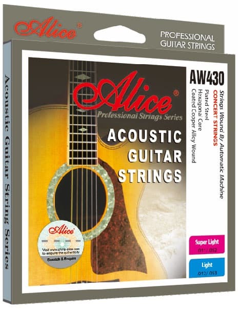 סט מיתרים לגיטרה אקוסטית 0.11 Alice AW430-SL