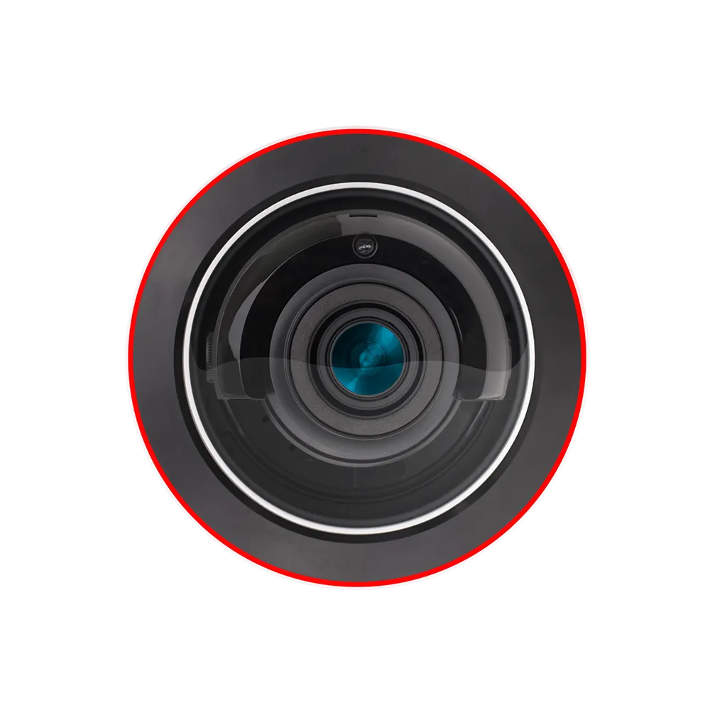 מצלמת כיפה IP אנטי וונדל באיכות 4 מגה פיקסל עם עדשה משתנה (2.8-12 מ"מ), תאורת אינפרא אדום וניתוח וידאו DDA מתקדם | DAI-340IPEN-MVF-V4