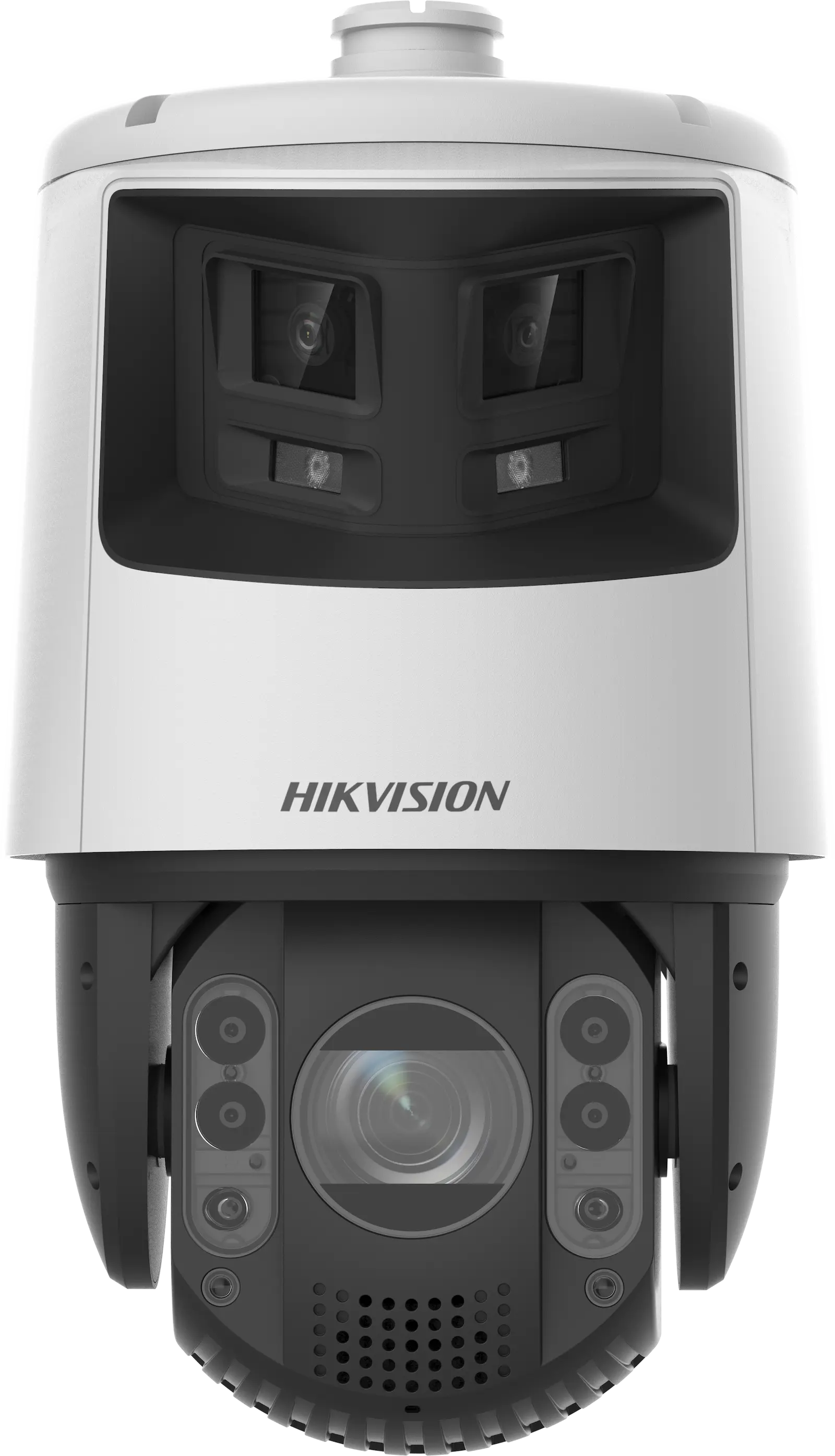 מצלמת PTZ & פנורמית 4+6 MP עם זום 32×, ראיית לילה צבעונית ו‑AcuSense – דגם DS‑2SE7C432MWG‑EB/26(F0)