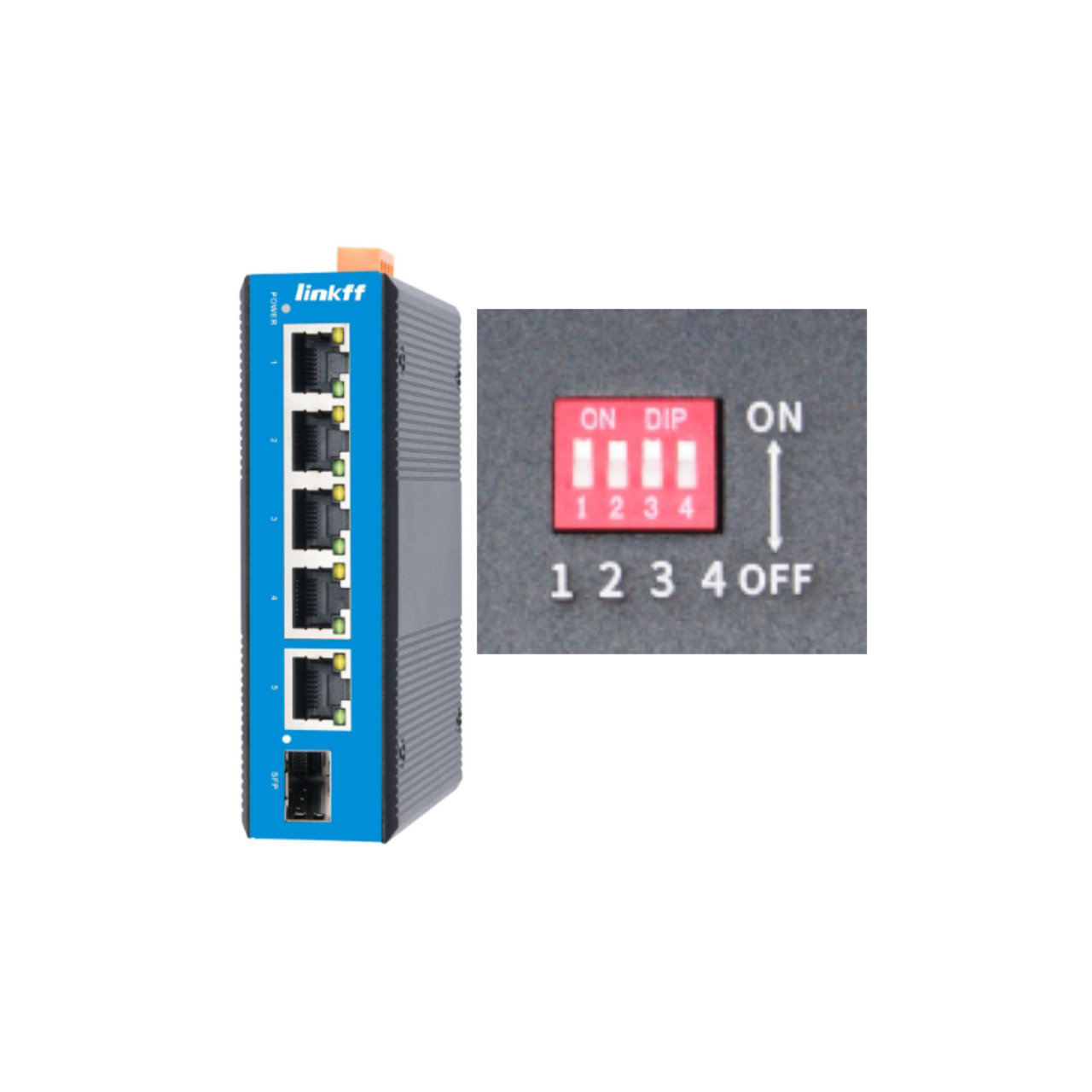 מתג POE 4 פורטים ג'יגהביט + 2 Uplink + 1SFP – דגם G411M