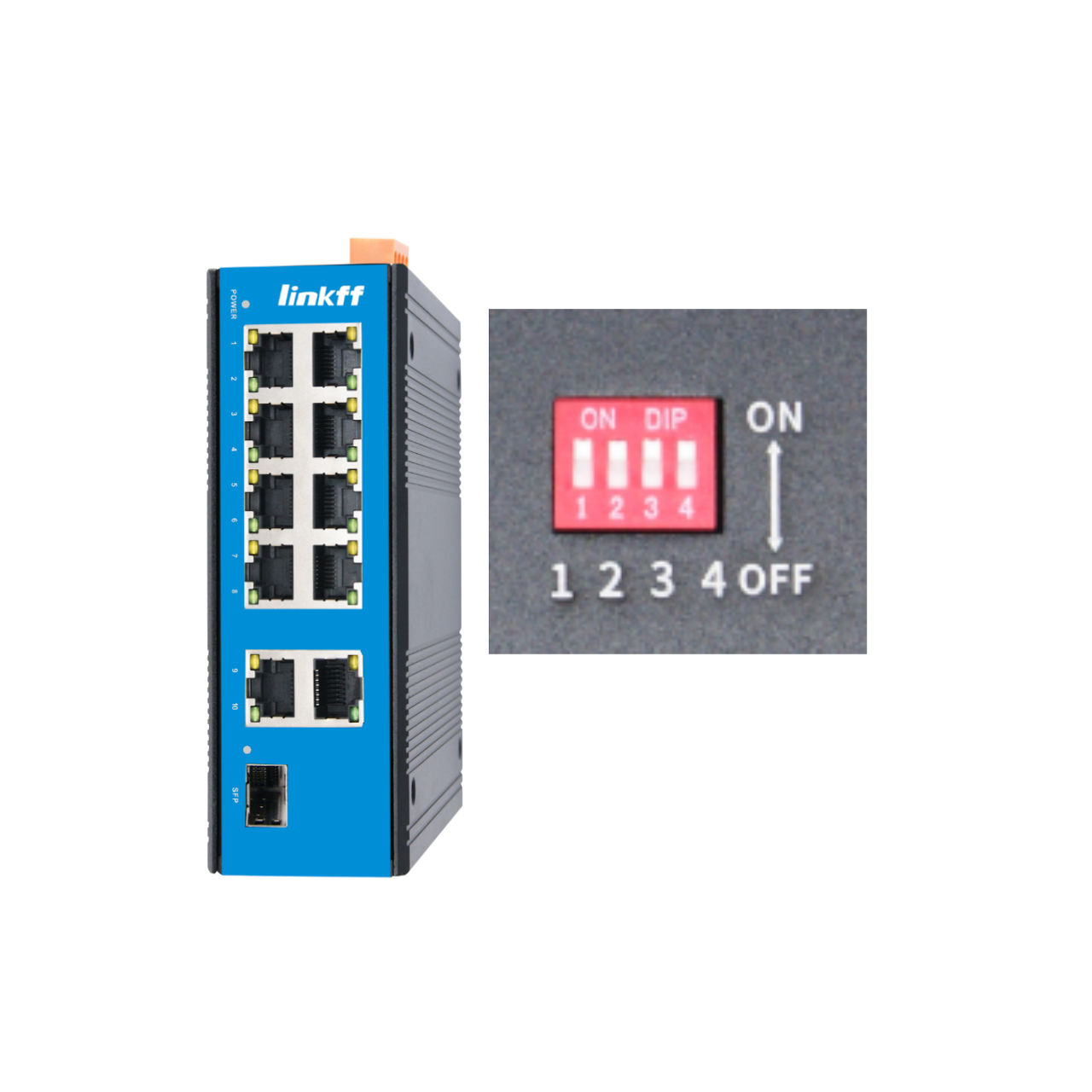 מתג POE 8 פורטים + 2 פורטי Gigabit Uplink + 1SFP – דגם G821M