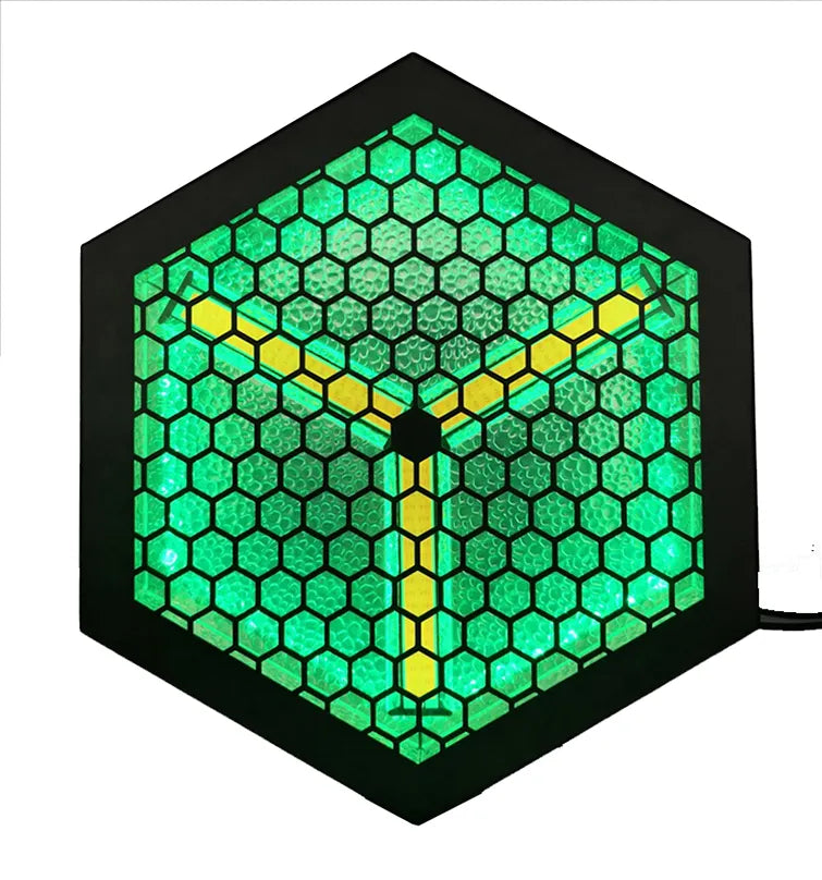 פנס פורטמן עם 3 נורות לבן חם ורקע SHADOW RGB
