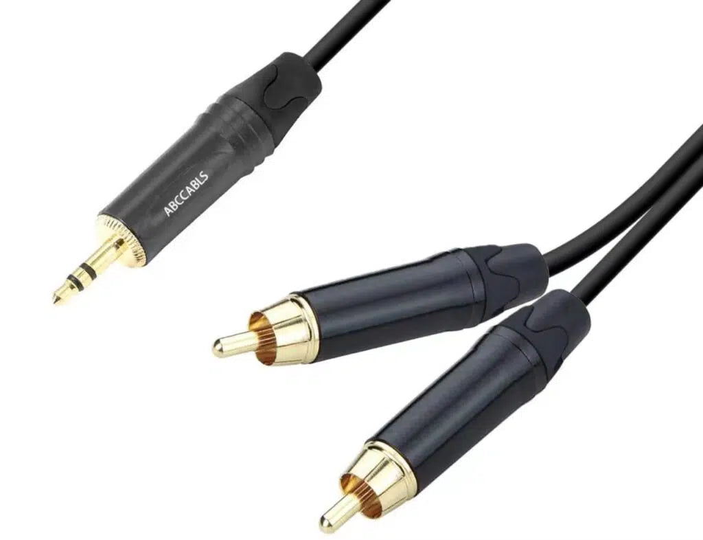 כבל PL 3.5 – RCAX2 אורך 3מ’ מחברים מוזהבים ABC CABLS