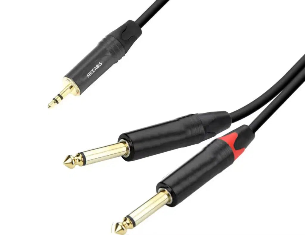 כבל 3.5-2PL באורך 10מ’ מקצועי עם מחברי זהב ABC CABLS