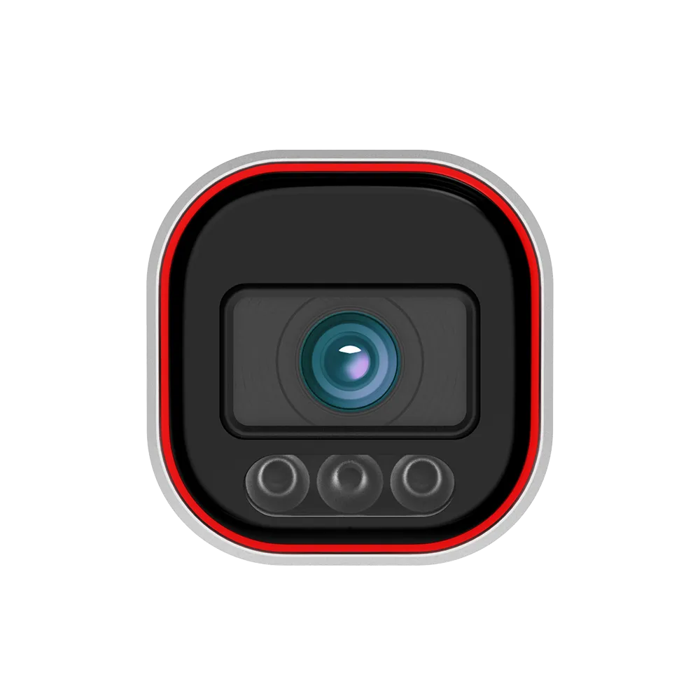 מצלמת צינור IP באיכות 4 מגה פיקסל עם עדשה ממונעת 2.8–12 מ"מ, IR LED ויכולת הרתעה אקטיבית | I4-340AD-MVF