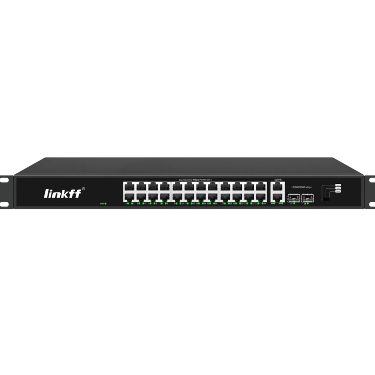 מתג POE 24 פורטים + 2 פורטי Gigabit Uplink + 2SFP – דגם Q2422B