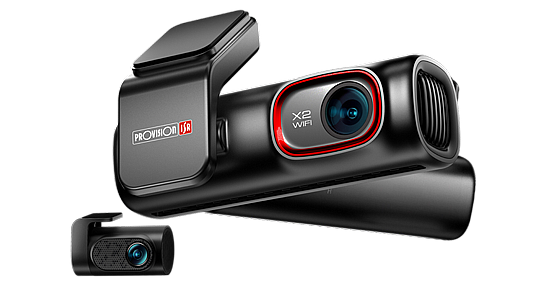 מצלמת דרך דו־כיוונית קדמית ואחורית לרכב באיכות Full HD – דגם X2