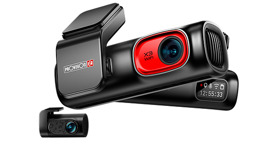 מצלמת דרך דו־כיוונית קדמית ואחורית באיכות Full HD – דגם X3