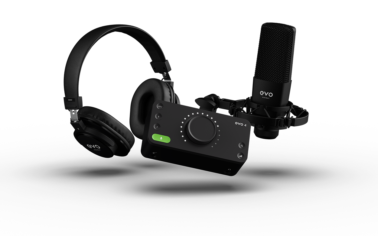 ערכת הקלטה מקצועית Audient EVO Start Recording Bundle