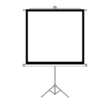 מסך הקרנה ידני 180 ס"מ – דגם TSS-18011