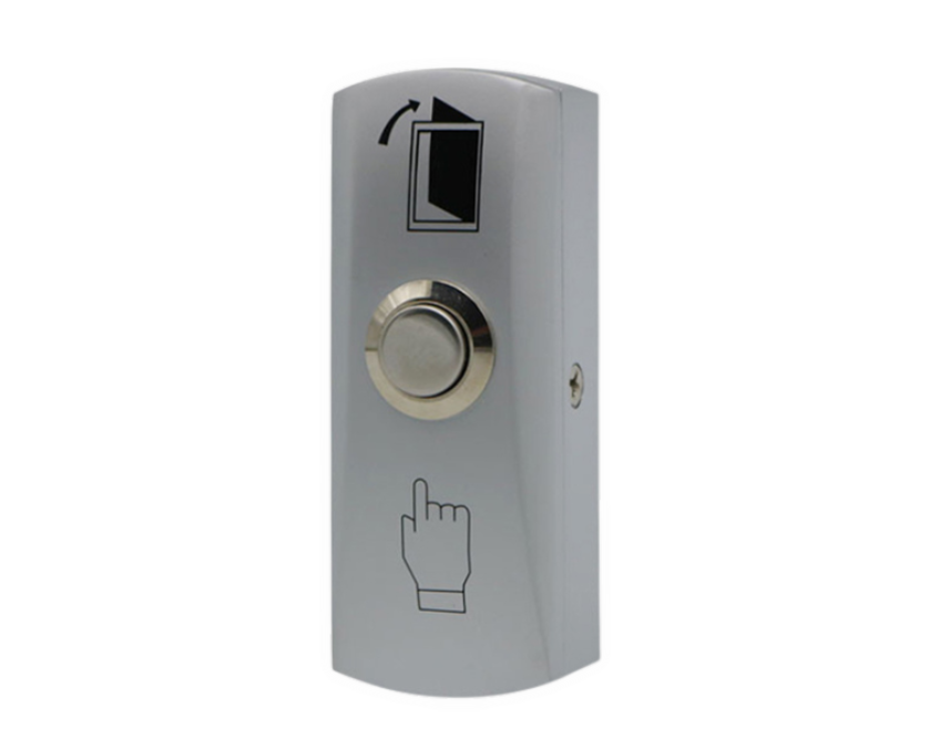 לחצן יציאה מתכתי צר להתקנה על הטיח – דגם EB02