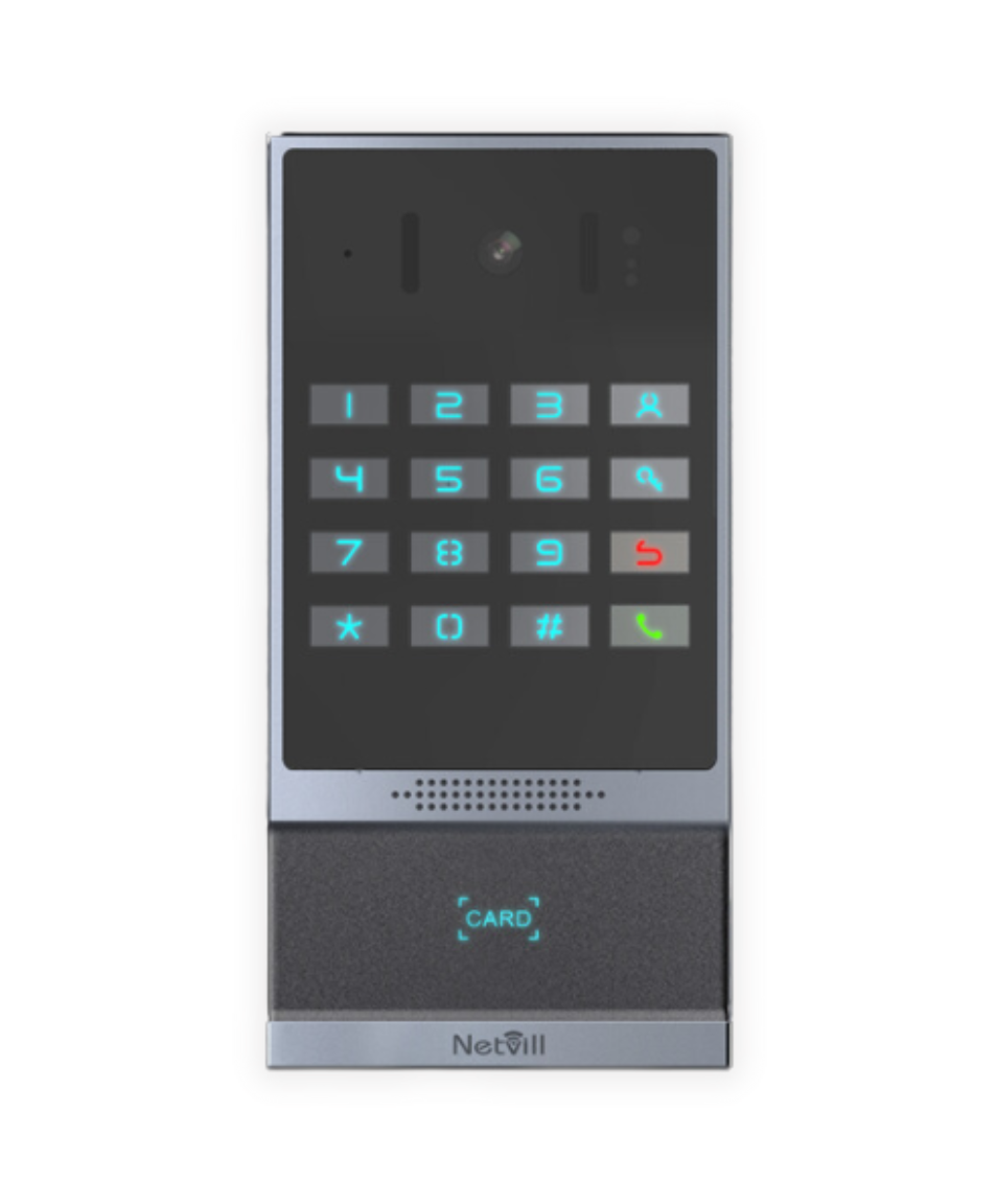 פנל SIP/IP אינטרקום חכם PoE עם מצלמה, קודן RFID וקורא קרבה – דגם Sipcode i64