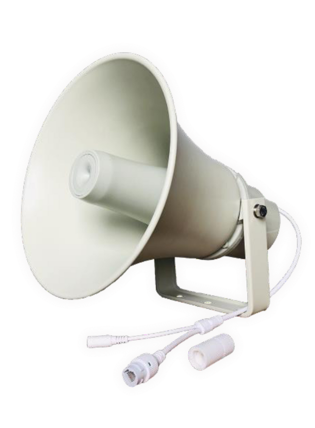 רמקול IP חיצוני חזק 30 W לכריזה SIP/PoE – דגם DS30