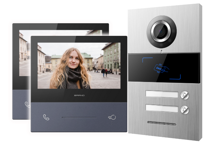 פתרון אינטרקום חכם עם מסך 7″ – דגם Dt‑Kit‑2 Smart