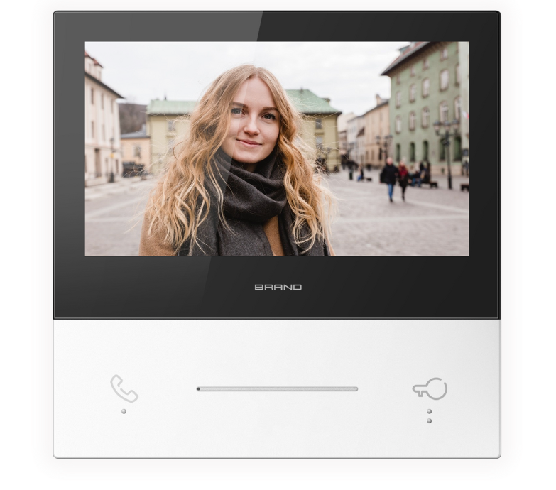 מסך מגע 7″ חכם לבית צבע לבן בשילוב עם אפליקציה - דגם DT‑10