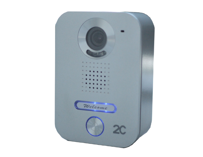 פנל אינטרקום משולב מצלמה + לחצן קריאה – דגם 2C-20