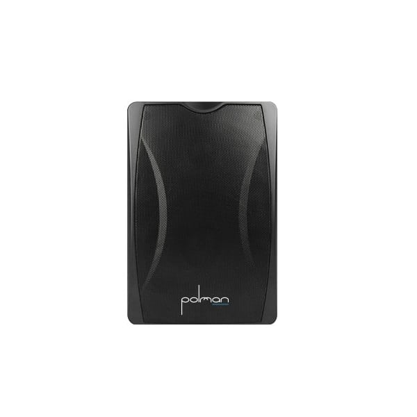 רמקול קיר Polman PLM8064B בצבע שחור - מבט קדמי