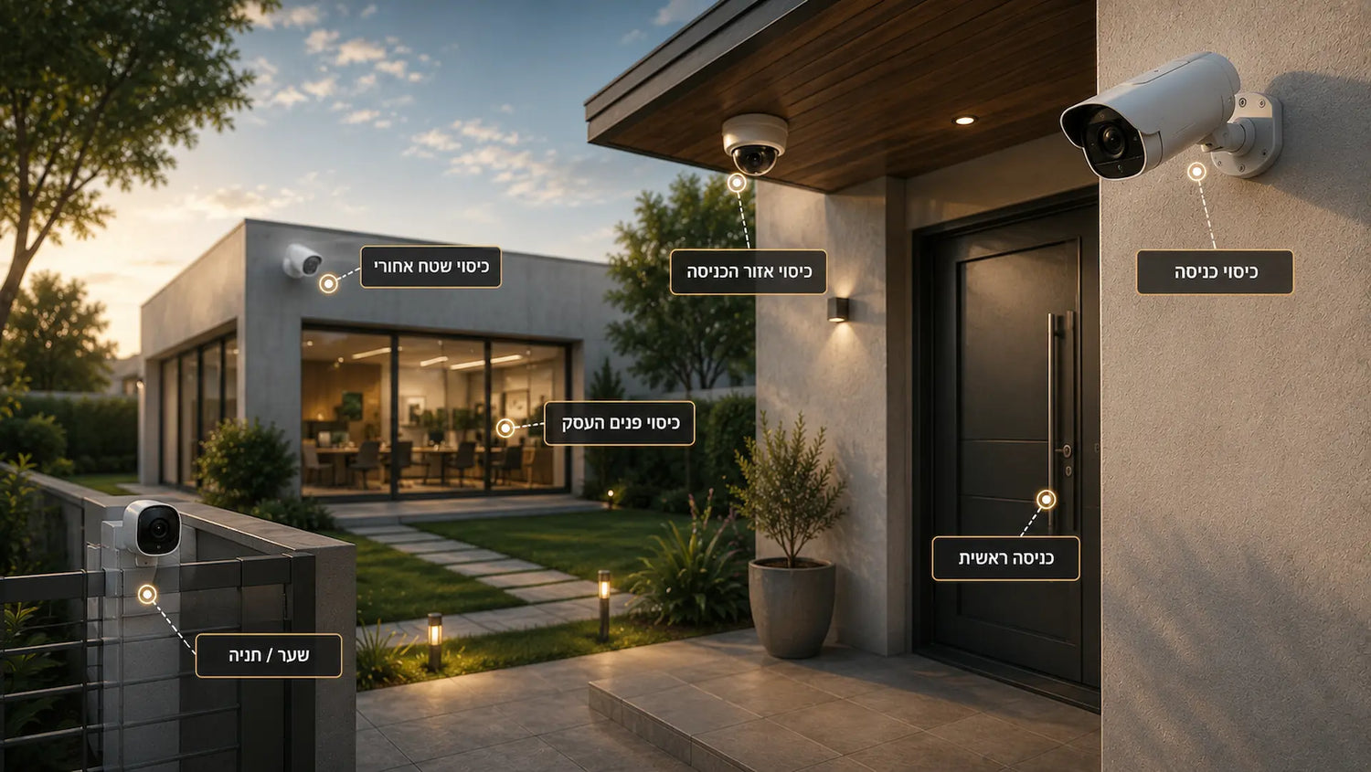 Best locations for security cameras around a home or business