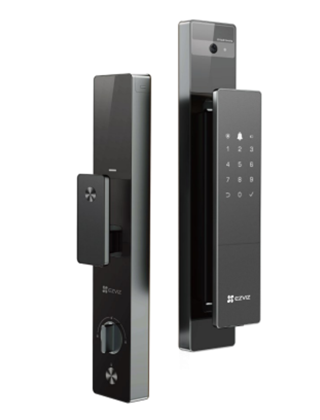 מנעול חכם לדלת עם זיהוי טביעת אצבע, קוד וסמארטפון – דגם CS-DL50FVS-R100-WBP-GR