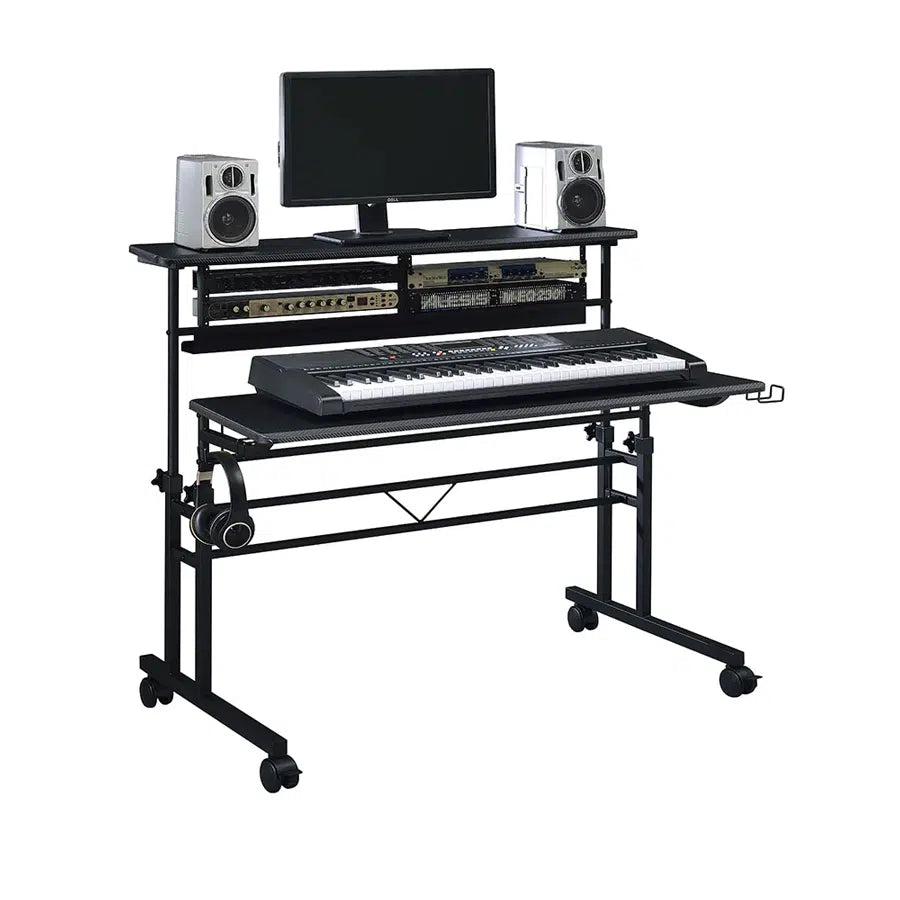 שולחן לאולפן הקלטות ביתי בצבע שחור Musiea BE001