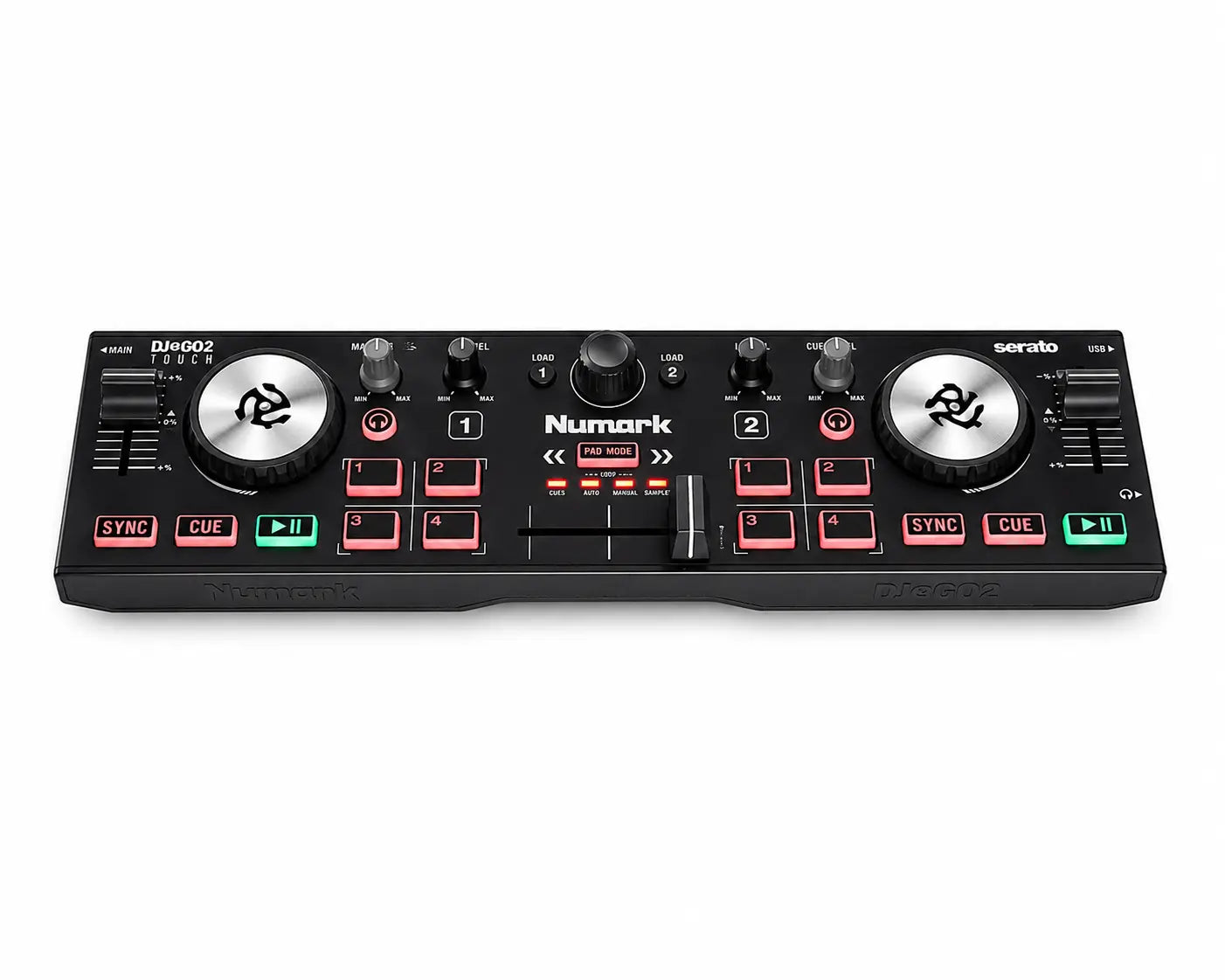 קונטרולר DJ קומפקטי למתחילים Numark DJ2GO2 Touch