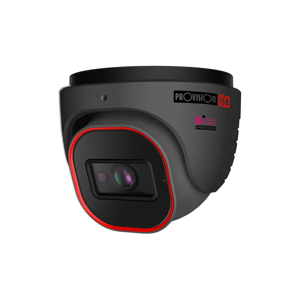 מצלמת כיפה IP באיכות 2 מגה פיקסל עם עדשה קבועה, תאורת IR וניתוח וידאו מתקדם | DI-320IPSN-28-G-V4