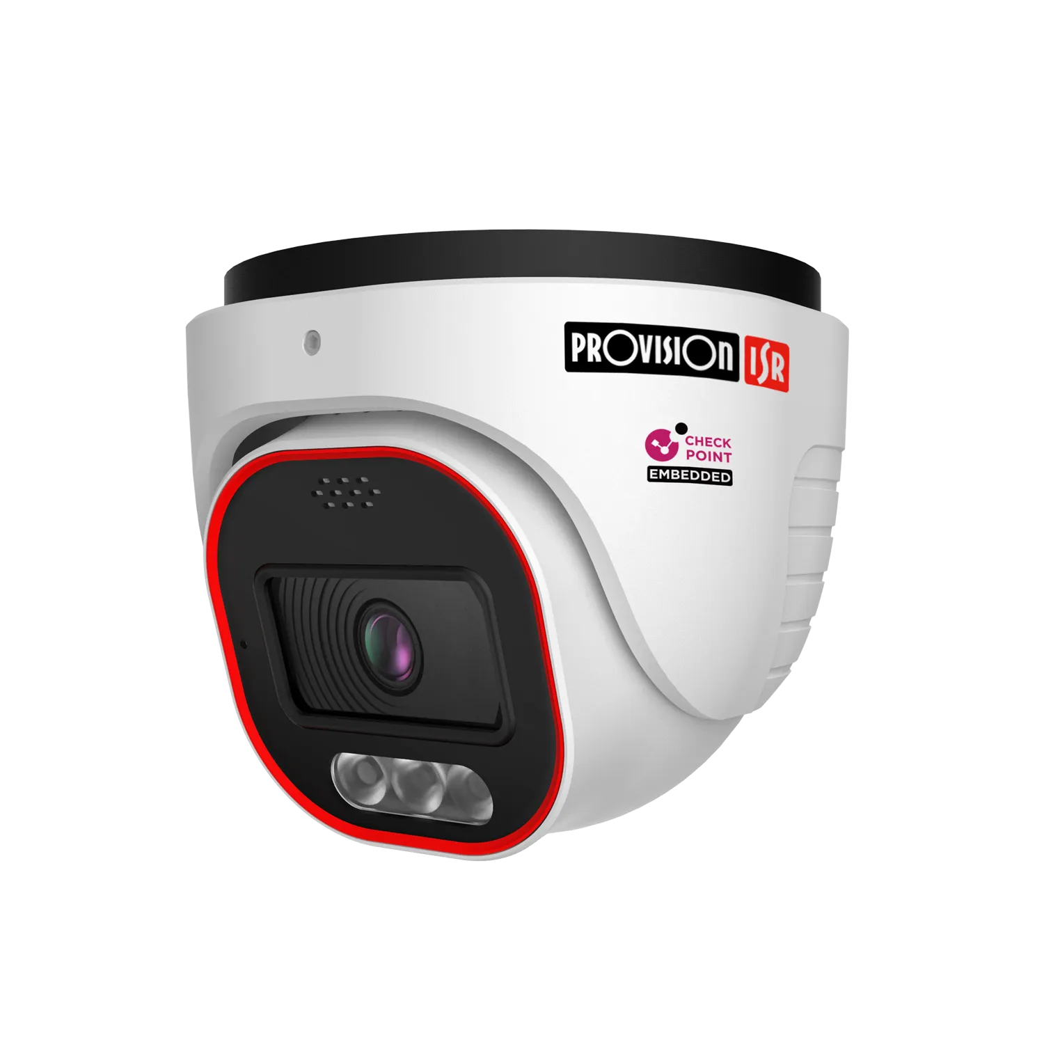 מצלמת כיפה IP באיכות 4 מגה פיקסל עם עדשה קבועה, תאורה היברידית ויכולת הרתעה אקטיבית | DH-340ADSN-28