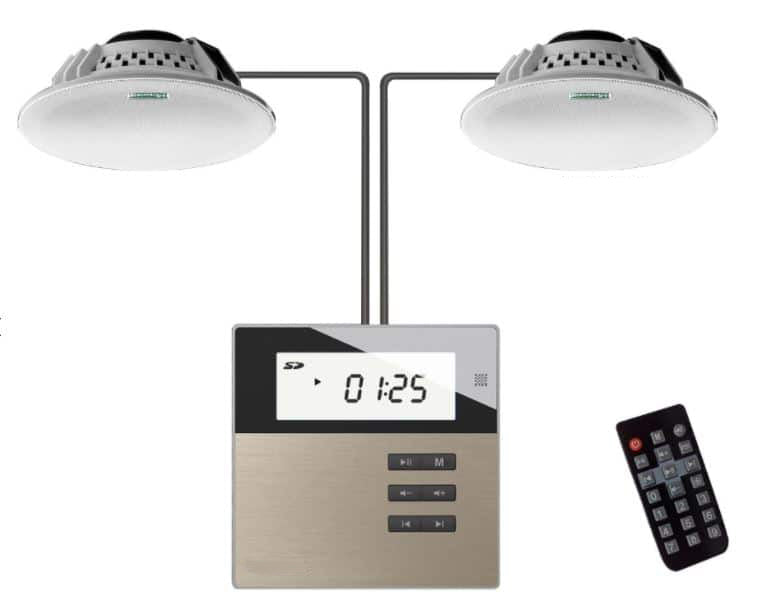 ערכת הגברה לעסק ולבית POLMAN M2B KIT 20W