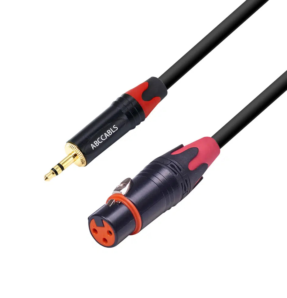 כבל 3 מ’ ABC CABLS  PL 3.5MM – XLR F