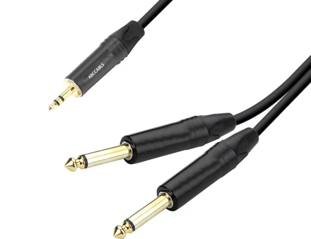 כבל 3.5-2PL באורך 2מ’ מקצועי עם מחברי זהב ABC CABLS