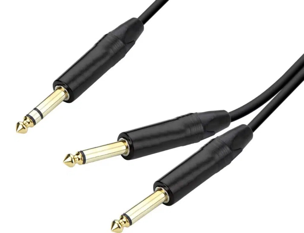 כבל PL 6.3 – PL6.3X2 באורך 3מ’ מחברי זהב ABC CABLS