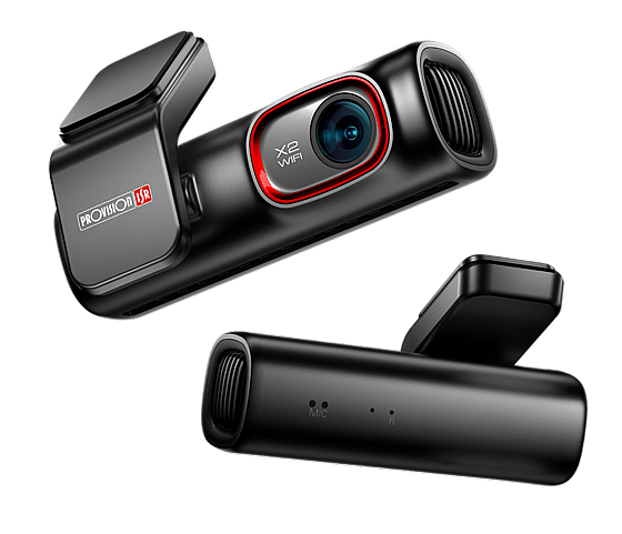 מצלמת דרך דו־כיוונית קדמית ואחורית לרכב באיכות Full HD – דגם X2