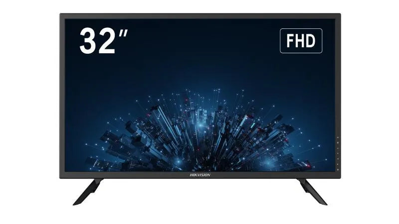 מסך 32 אינץ' Full HD עם טכנולוגיית VA, קצב רענון 75Hz, חיבורי HDMI/VGA, רמקולים מובנים – דגם DS-D5032F3-1POS