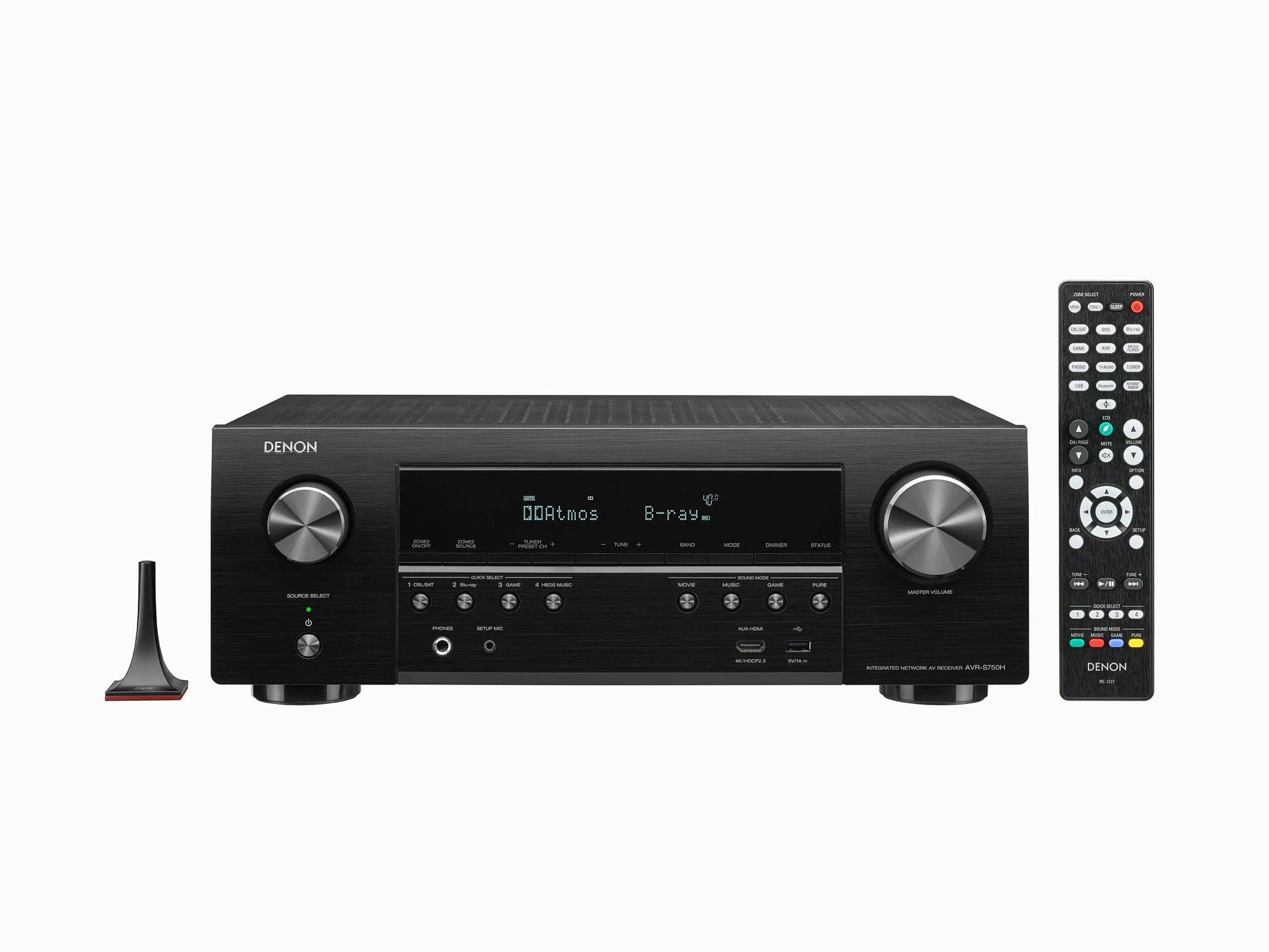 Denon AVR-S750H installed in a modern home theater living room