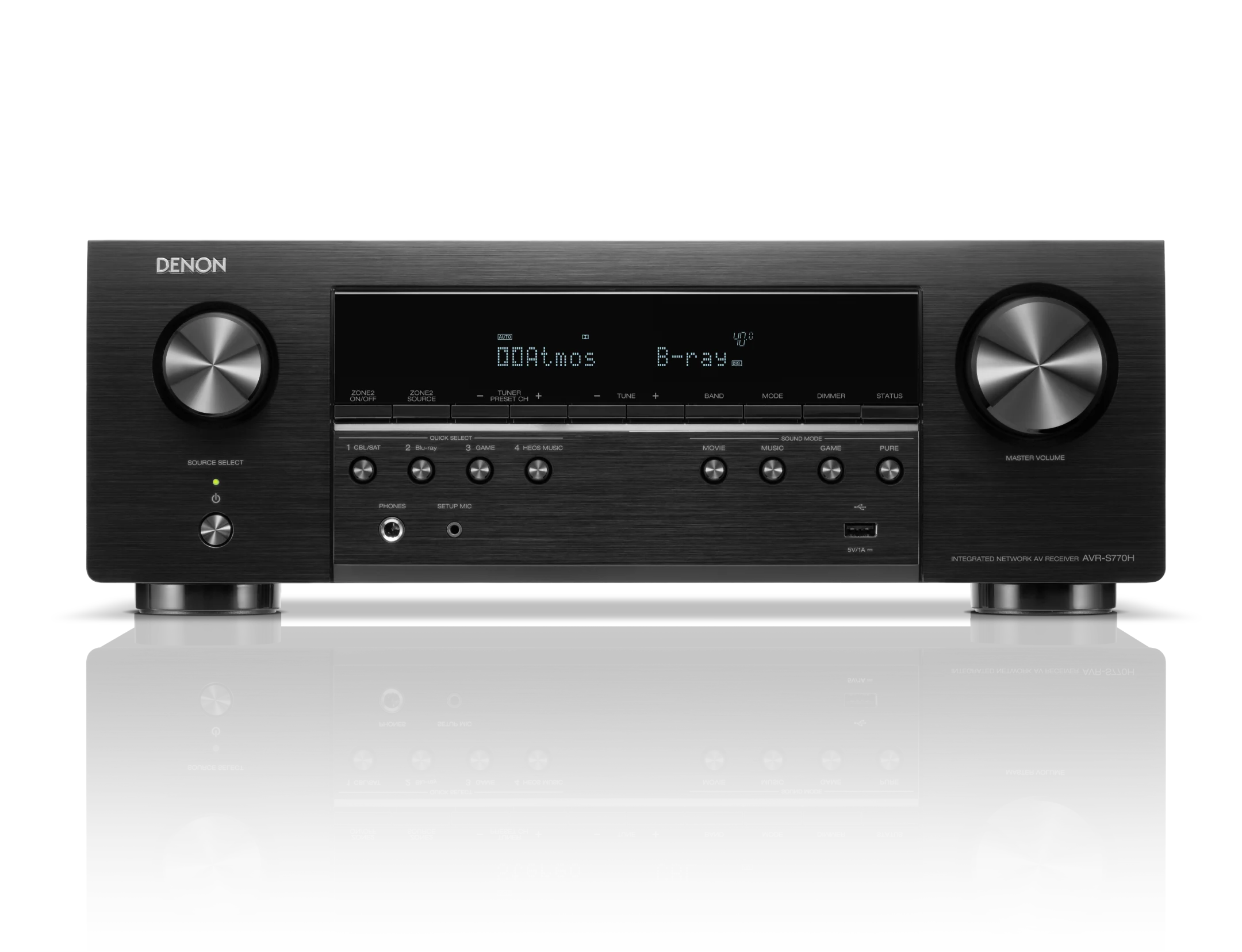 רסיבר Denon AVR-S770H 7.2 ערוצים מבט קדמי