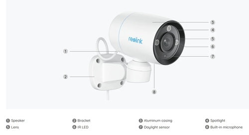 מצלמת אבטחה חיצונית 8 מגה פיקסל עם מעקב תנועה, ראייה לילה צבעונית וסיבוב פנורמי – K4 P330P