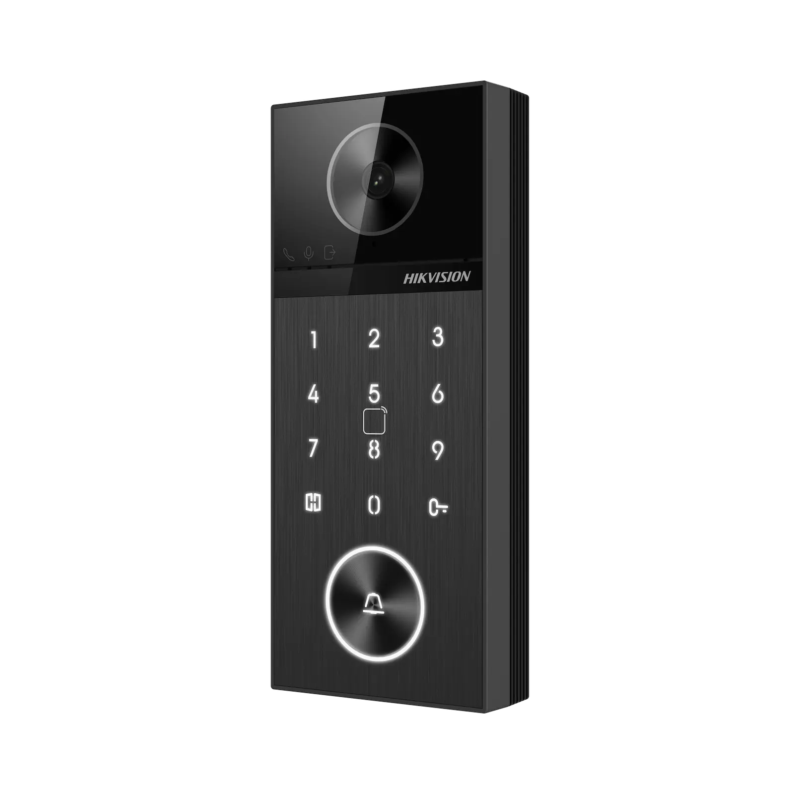 Hikvision DS-KV6124-E1 installed outdoor intercom panel