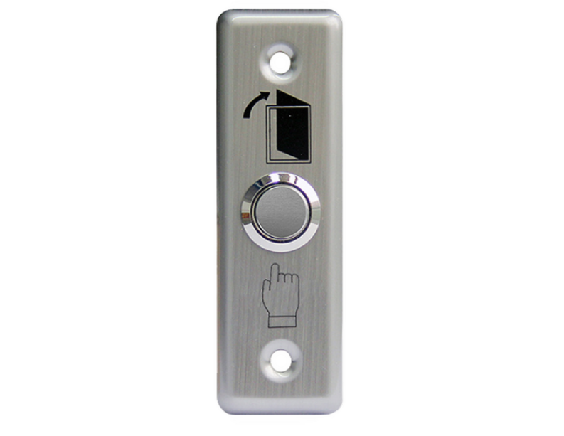 לחצן יציאה מתכתי צר להתקנה תחת הטיח – דגם EB03